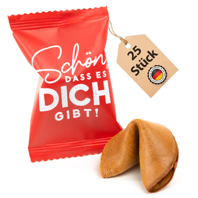 Glückskekse - Schön, dass es dich gibt - 25 Stück