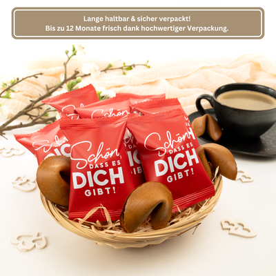 Glückskekse - Schön, dass es dich gibt - 25 Stück