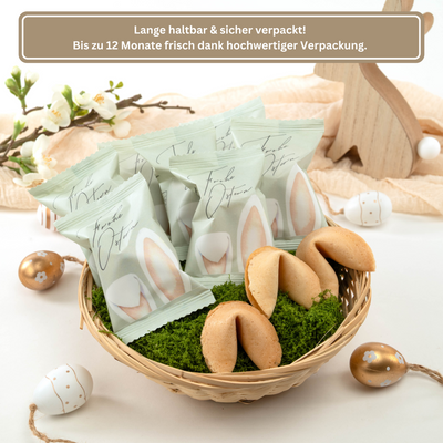 Glückskekse - Frohe Ostern - Grün
