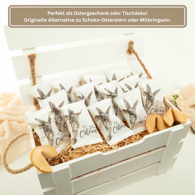 Glückskekse - Frohe Ostern - Weiß