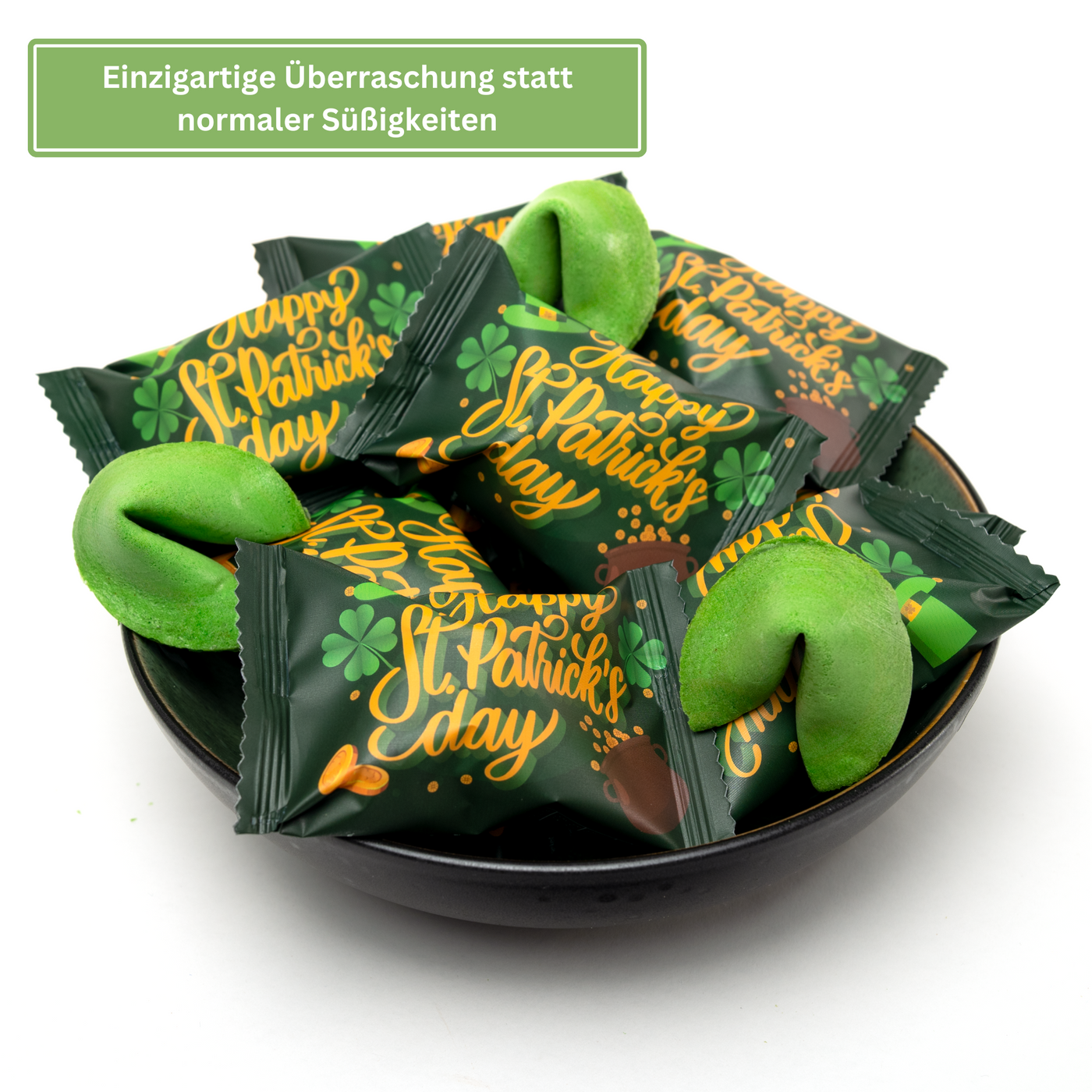 Glückskekse - St. Patrick's Day - Vanille