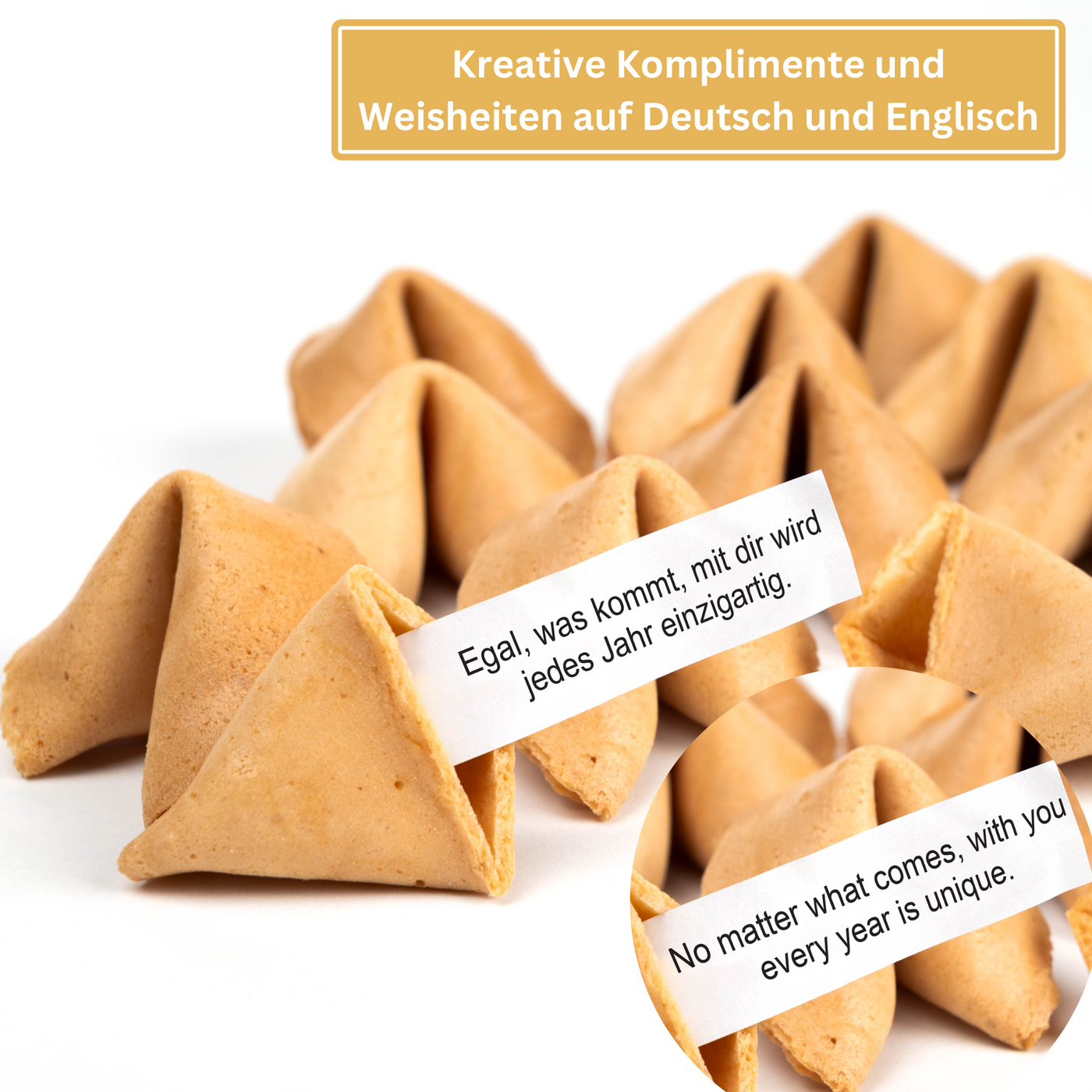 Silvester Glückskekse - Salted Caramel