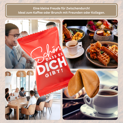 Glückskekse - Schön, dass es dich gibt - 25 Stück