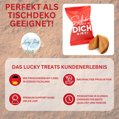 Glückskekse - Schön, dass es dich gibt - 25 Stück