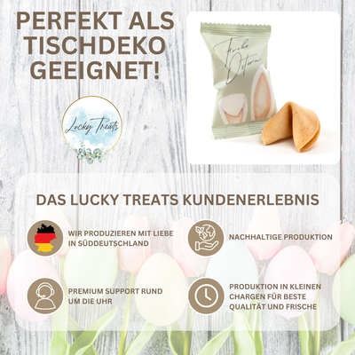 Glückskekse - Frohe Ostern - Grün