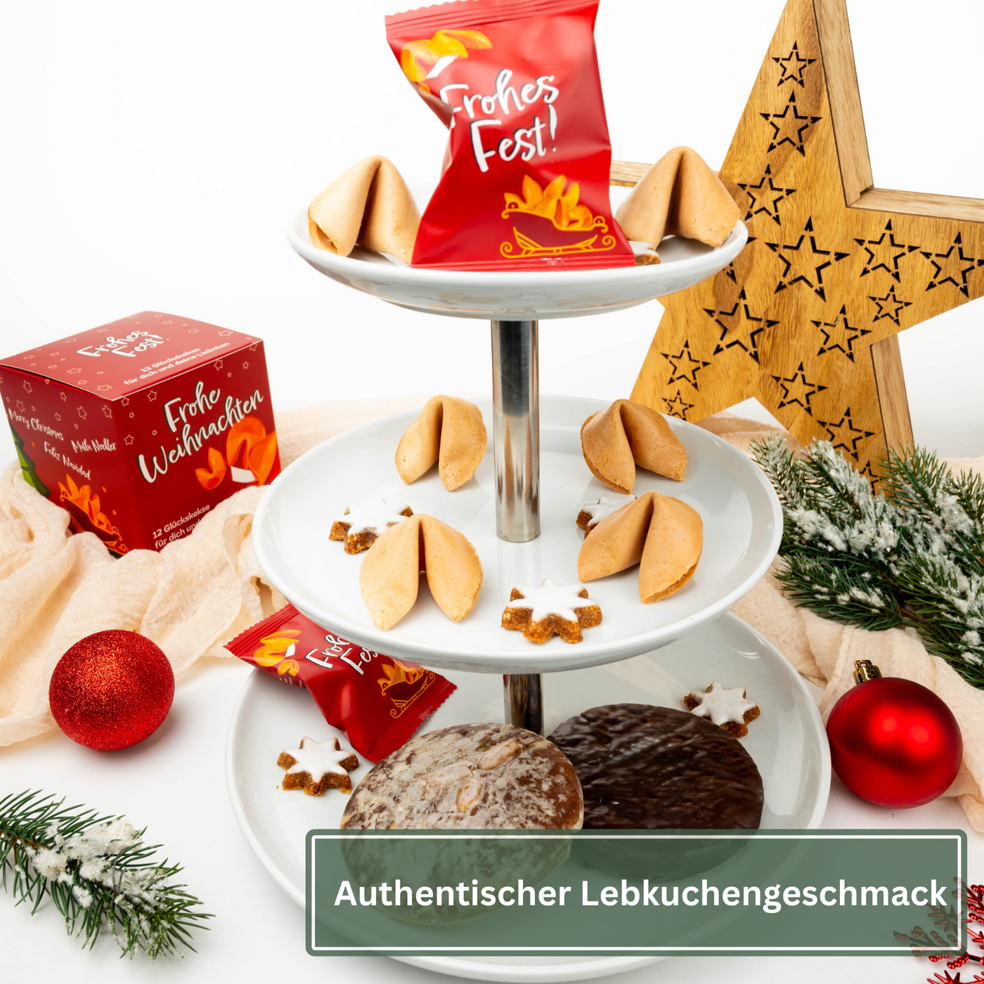 Weihnachts Glückskekse - Lebkuchen Geschmack
