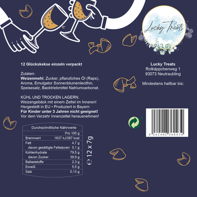 Silvester Glückskekse - Salted Caramel